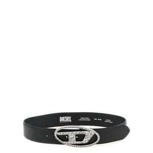 Diesel Black Leather Regular Women's Belt